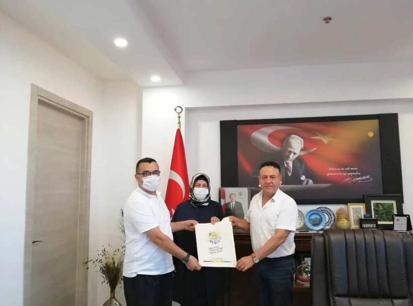 Aydıncık Belediyesi’nde gerçekleştirilen görüşme