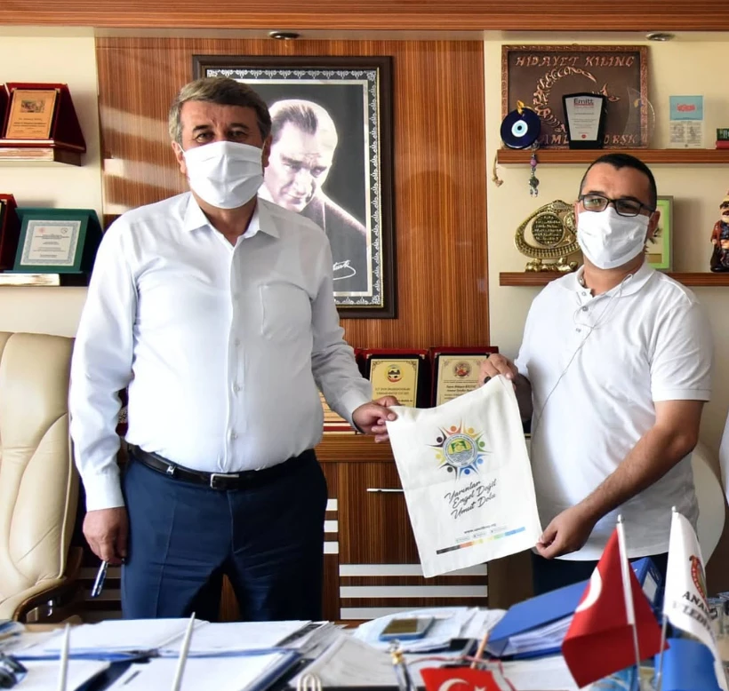 Anamur Belediyesi’nde gerçekleştirilen görüşme