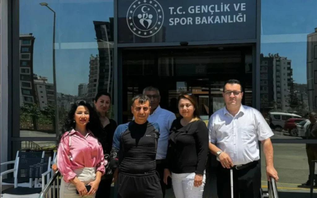Mersin Engelsiz Gençlik Merkezi ziyaretinden görüntü