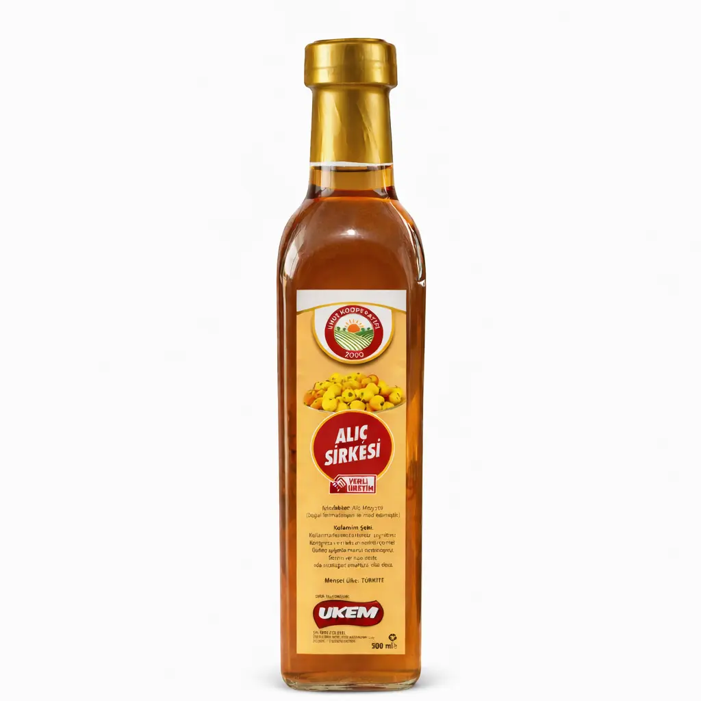 Doğal alıç sirkesi 500 ml cam şişe Umut Kooperatifi