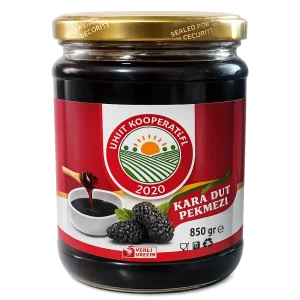 Umut Kooperatifi doğal kara dut pekmezi 850 gr cam kavanoz